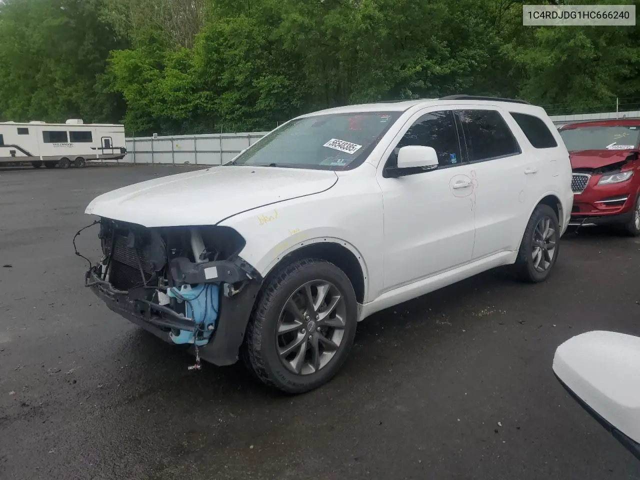 2017 Dodge Durango Gt VIN: 1C4RDJDG1HC666240 Lot: 56548385