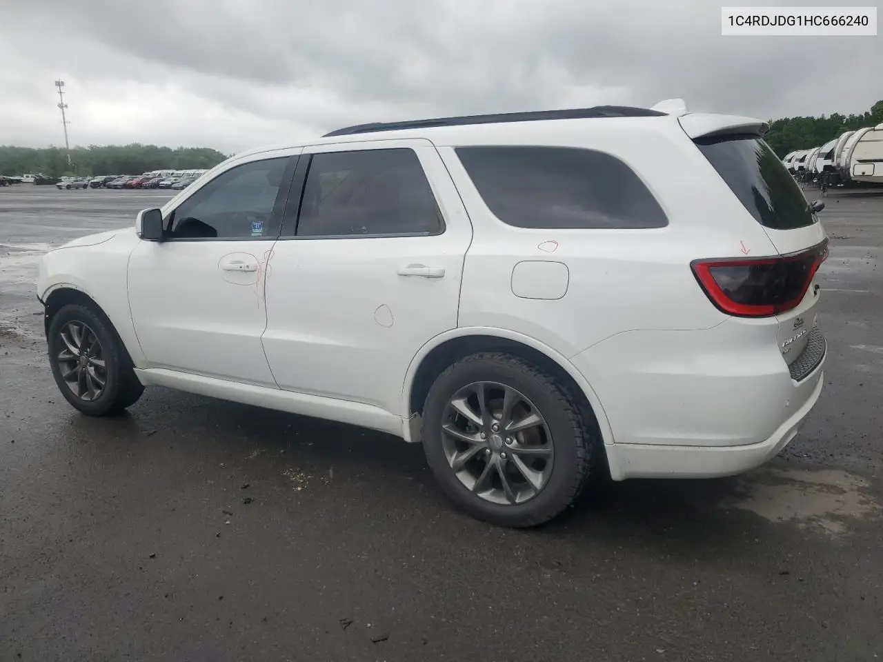 2017 Dodge Durango Gt VIN: 1C4RDJDG1HC666240 Lot: 56548385