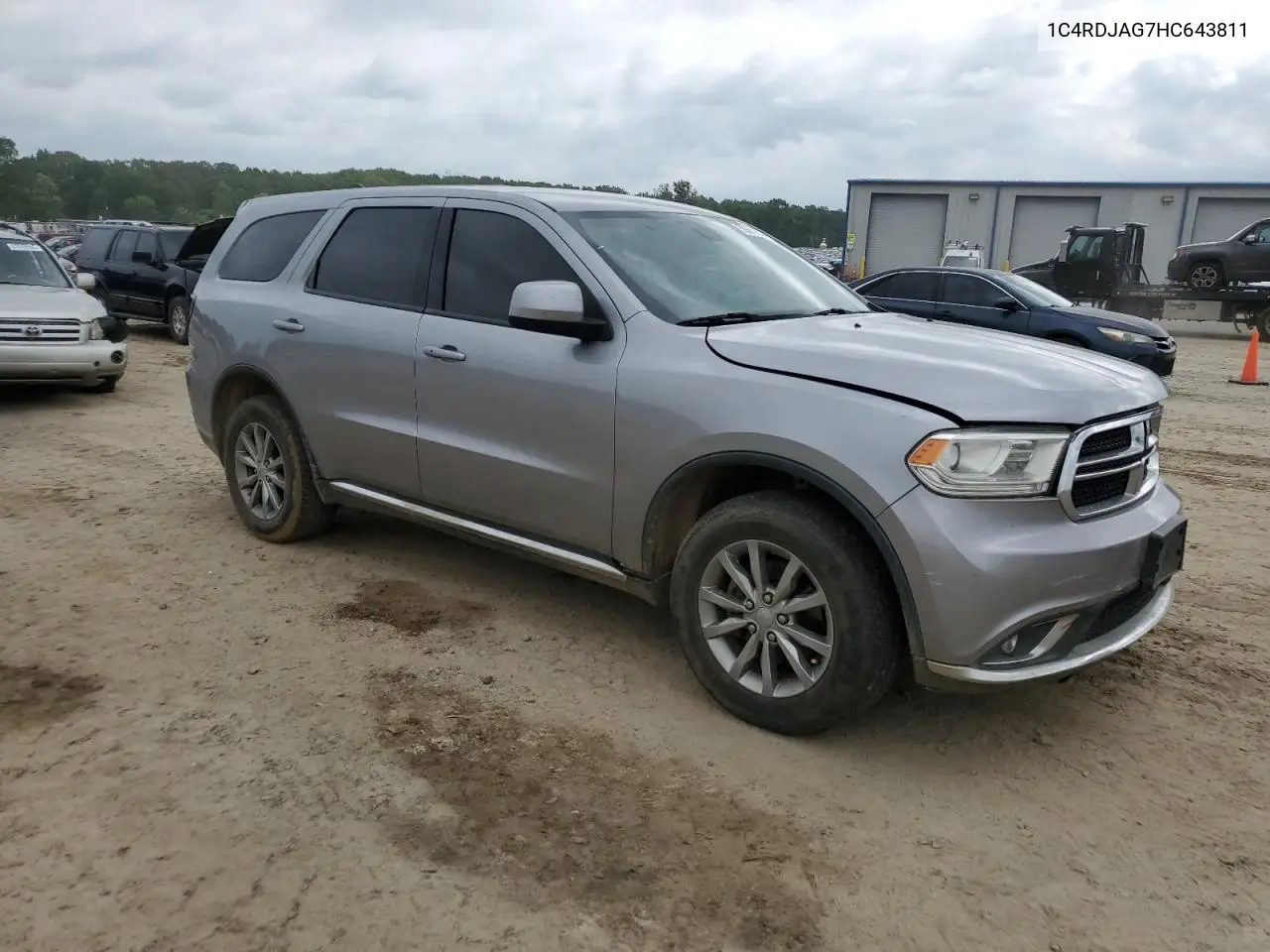 2017 Dodge Durango Sxt VIN: 1C4RDJAG7HC643811 Lot: 56581855