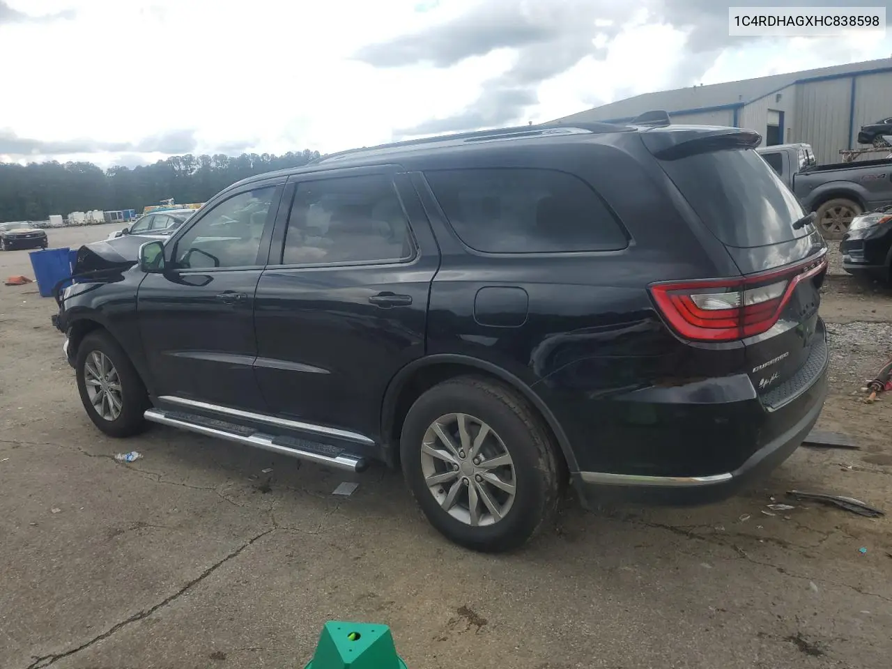 2017 Dodge Durango Sxt VIN: 1C4RDHAGXHC838598 Lot: 56819135