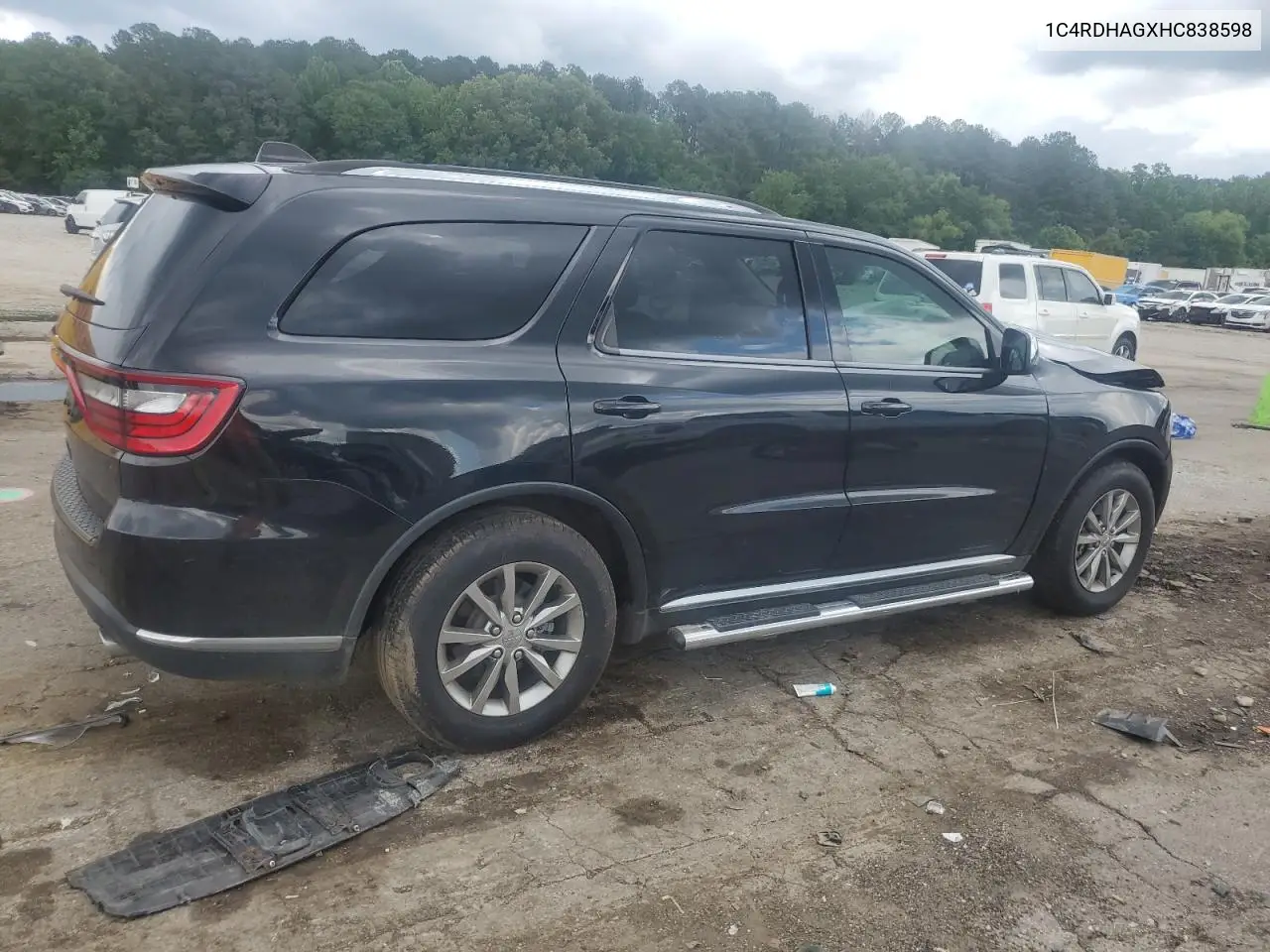 2017 Dodge Durango Sxt VIN: 1C4RDHAGXHC838598 Lot: 56819135