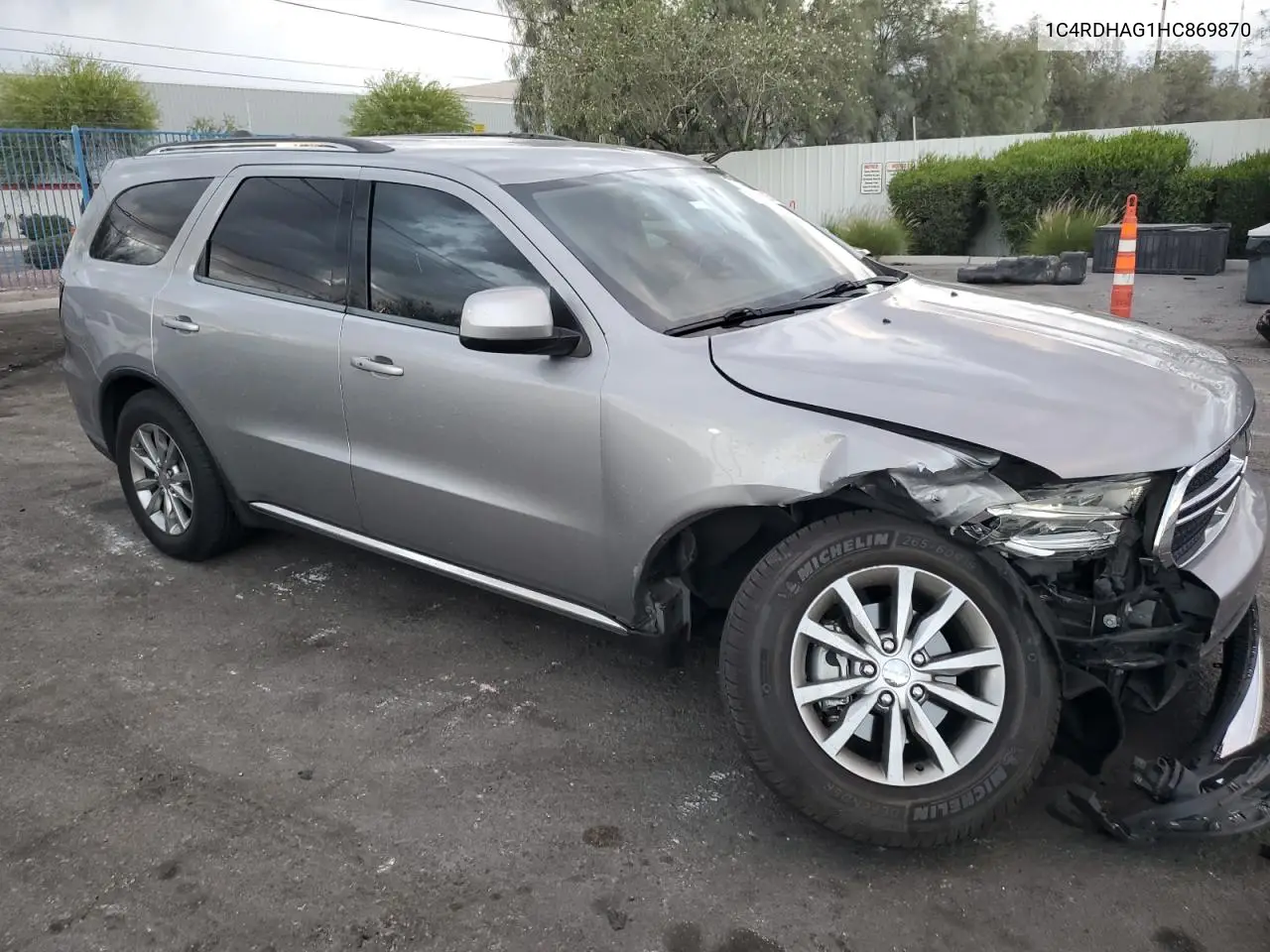 2017 Dodge Durango Sxt VIN: 1C4RDHAG1HC869870 Lot: 57185025