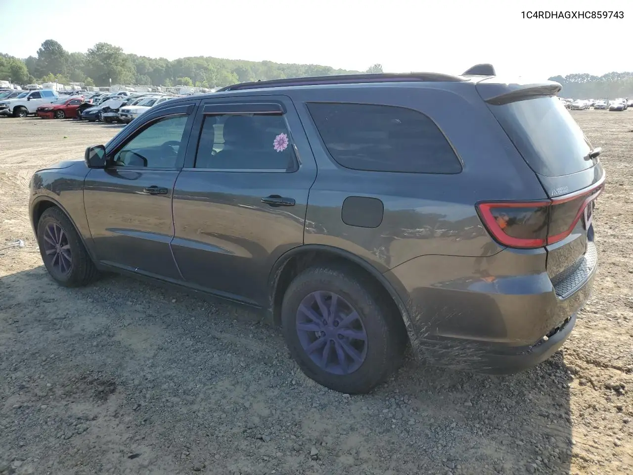 2017 Dodge Durango Sxt VIN: 1C4RDHAGXHC859743 Lot: 62526585