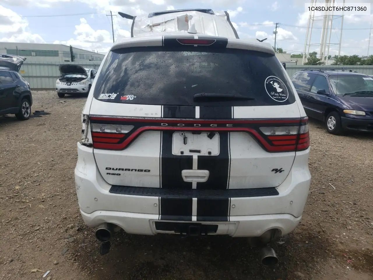 2017 Dodge Durango R/T VIN: 1C4SDJCT6HC871360 Lot: 62683795