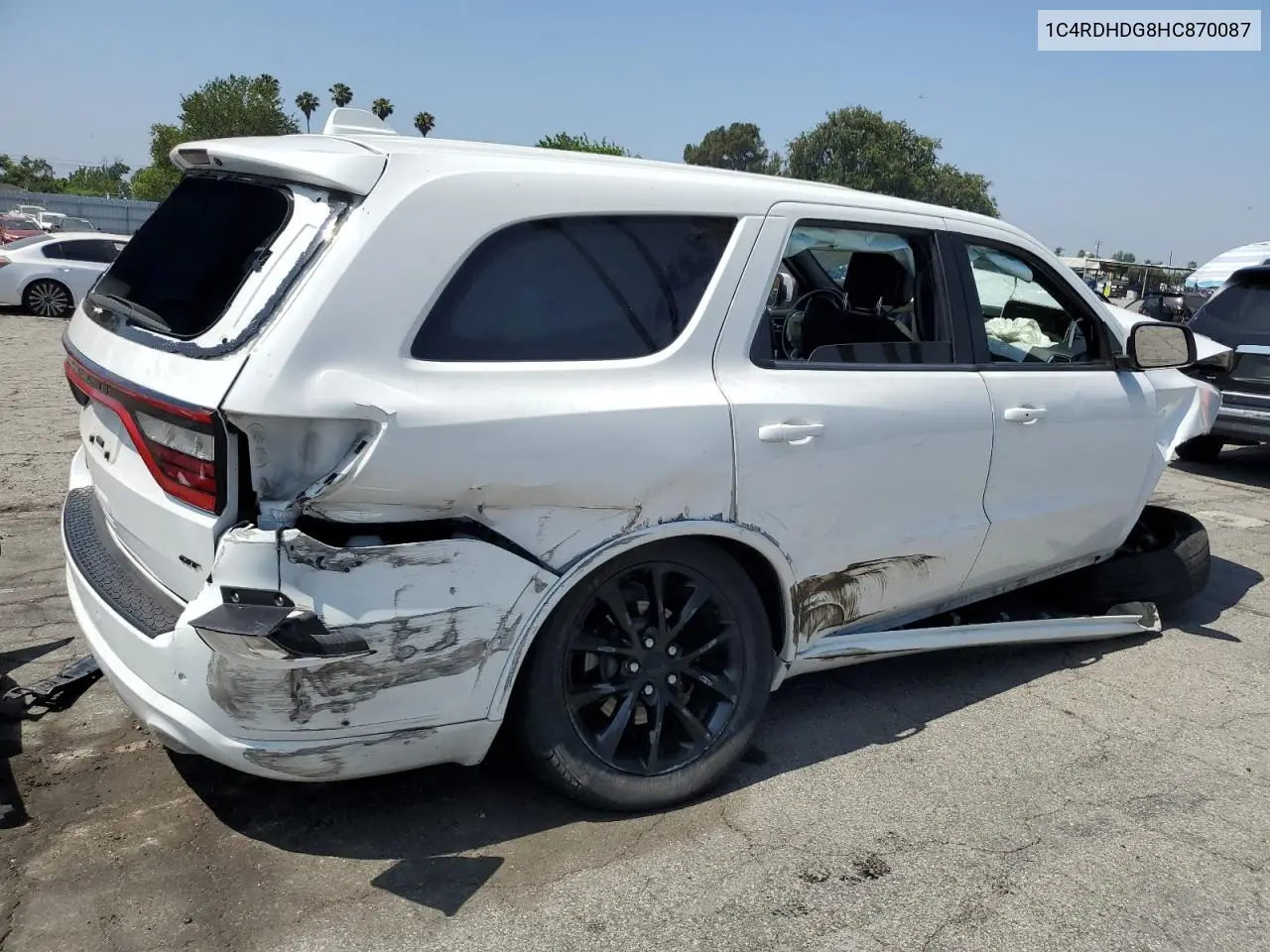 2017 Dodge Durango Gt VIN: 1C4RDHDG8HC870087 Lot: 62691625