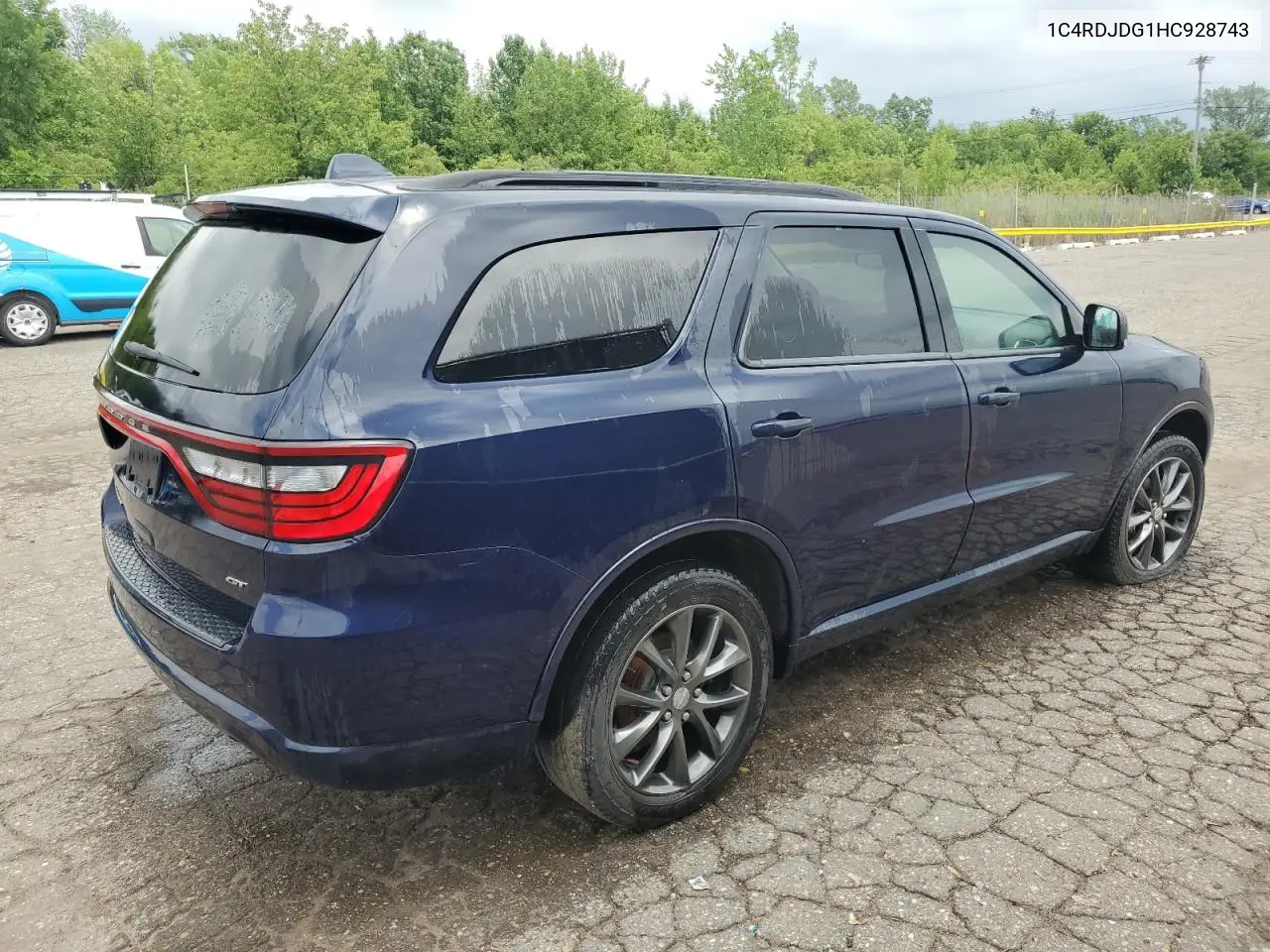 2017 Dodge Durango Gt VIN: 1C4RDJDG1HC928743 Lot: 62900145