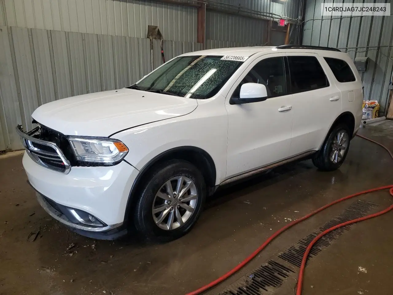 2018 Dodge Durango Sxt VIN: 1C4RDJAG7JC248243 Lot: 56728665