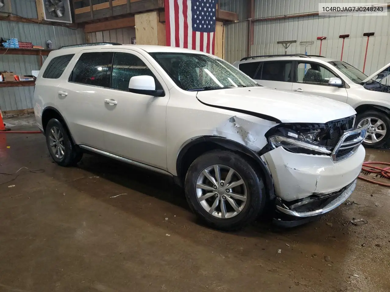 2018 Dodge Durango Sxt VIN: 1C4RDJAG7JC248243 Lot: 56728665