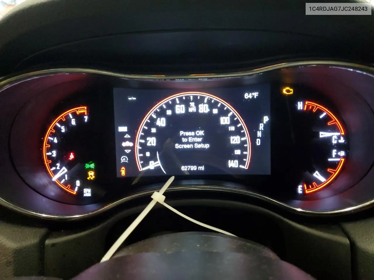 2018 Dodge Durango Sxt VIN: 1C4RDJAG7JC248243 Lot: 56728665