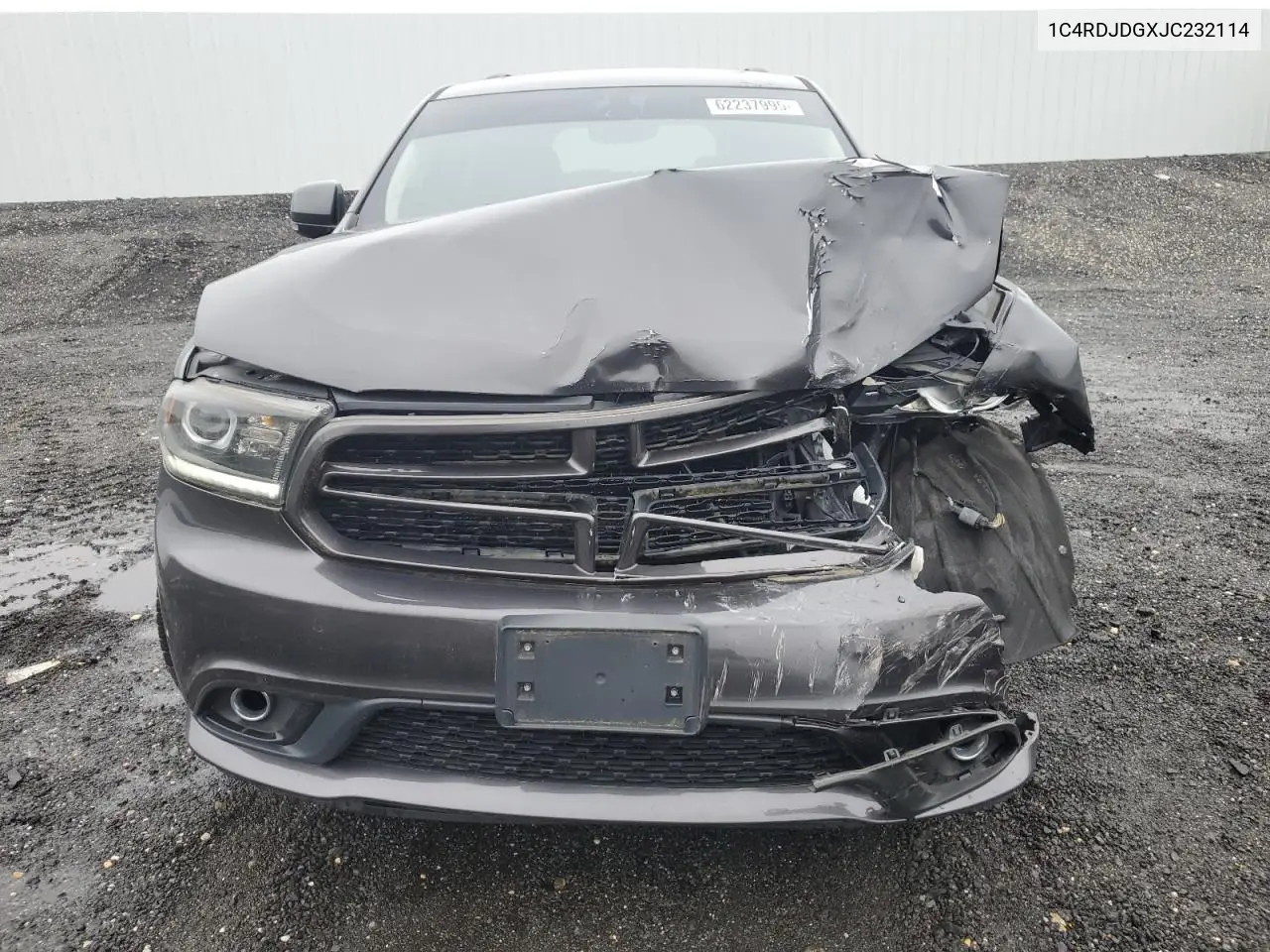 2018 Dodge Durango Gt VIN: 1C4RDJDGXJC232114 Lot: 62237995