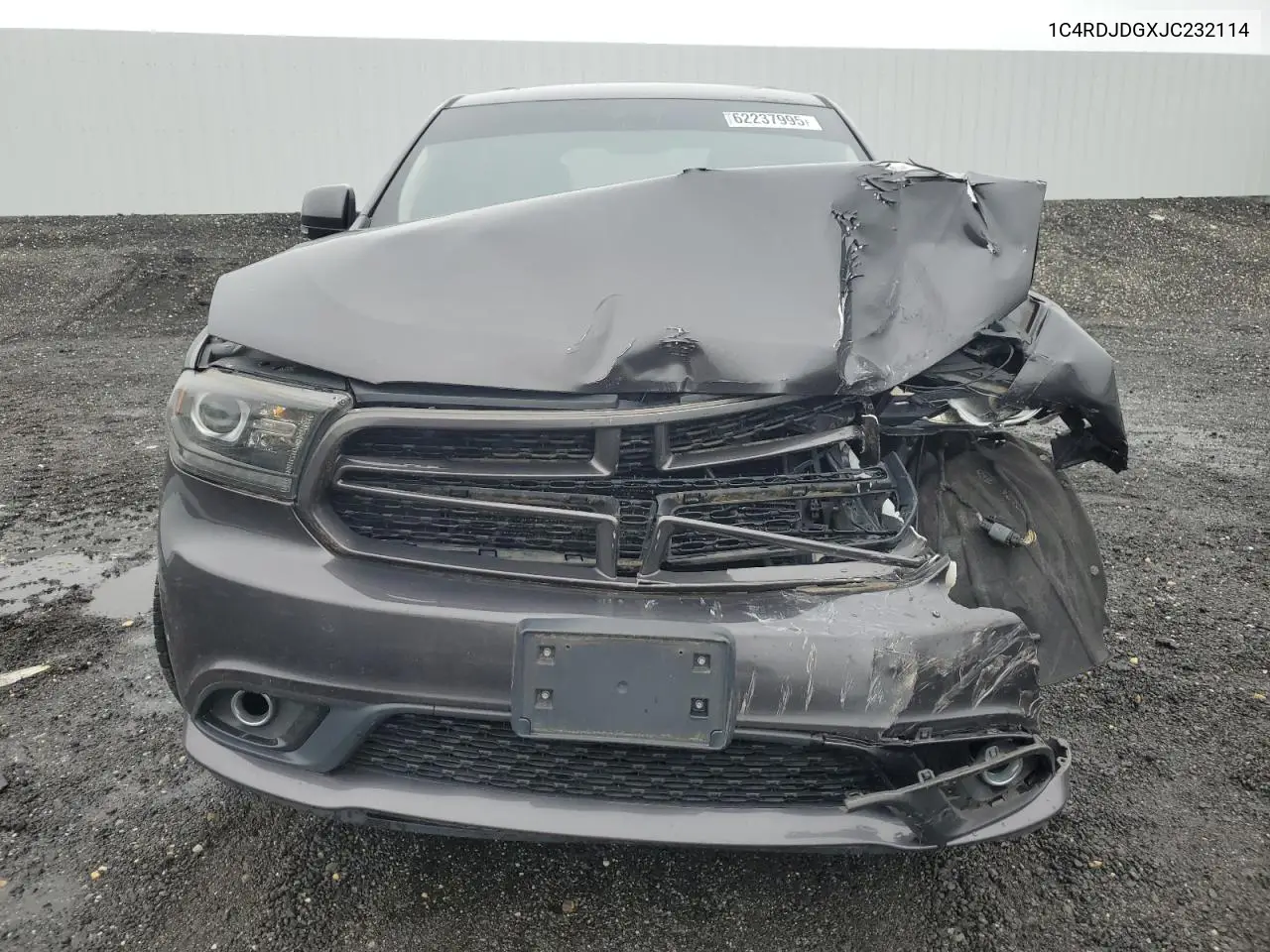2018 Dodge Durango Gt VIN: 1C4RDJDGXJC232114 Lot: 62237995