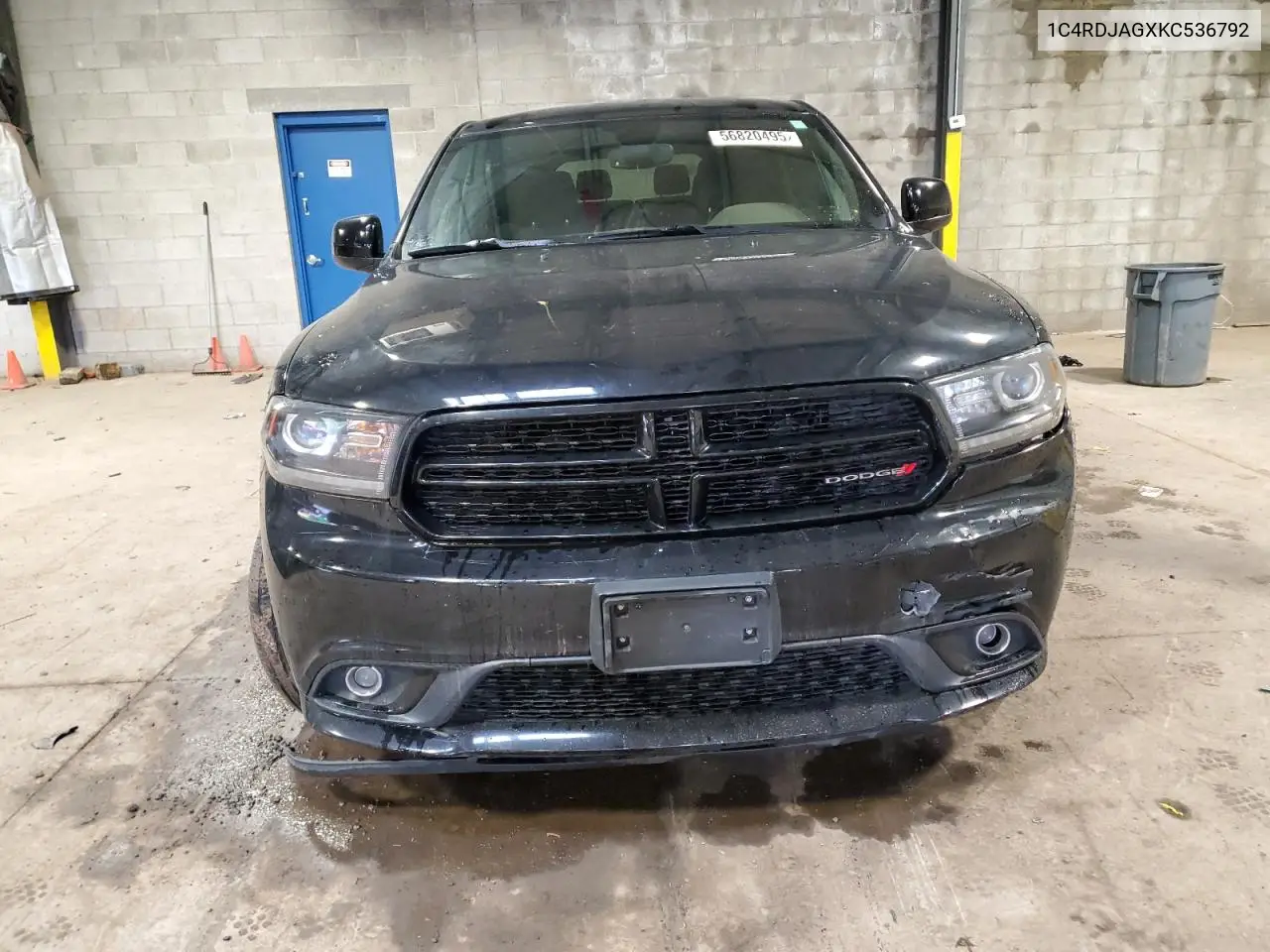 2019 Dodge Durango Sxt VIN: 1C4RDJAGXKC536792 Lot: 56820495