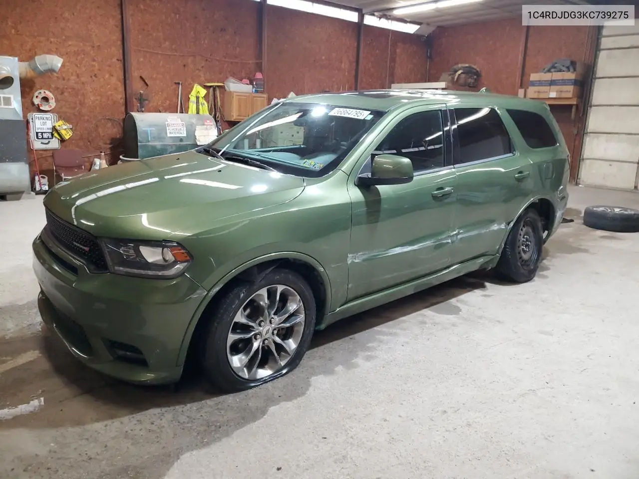 2019 Dodge Durango Gt VIN: 1C4RDJDG3KC739275 Lot: 56864795