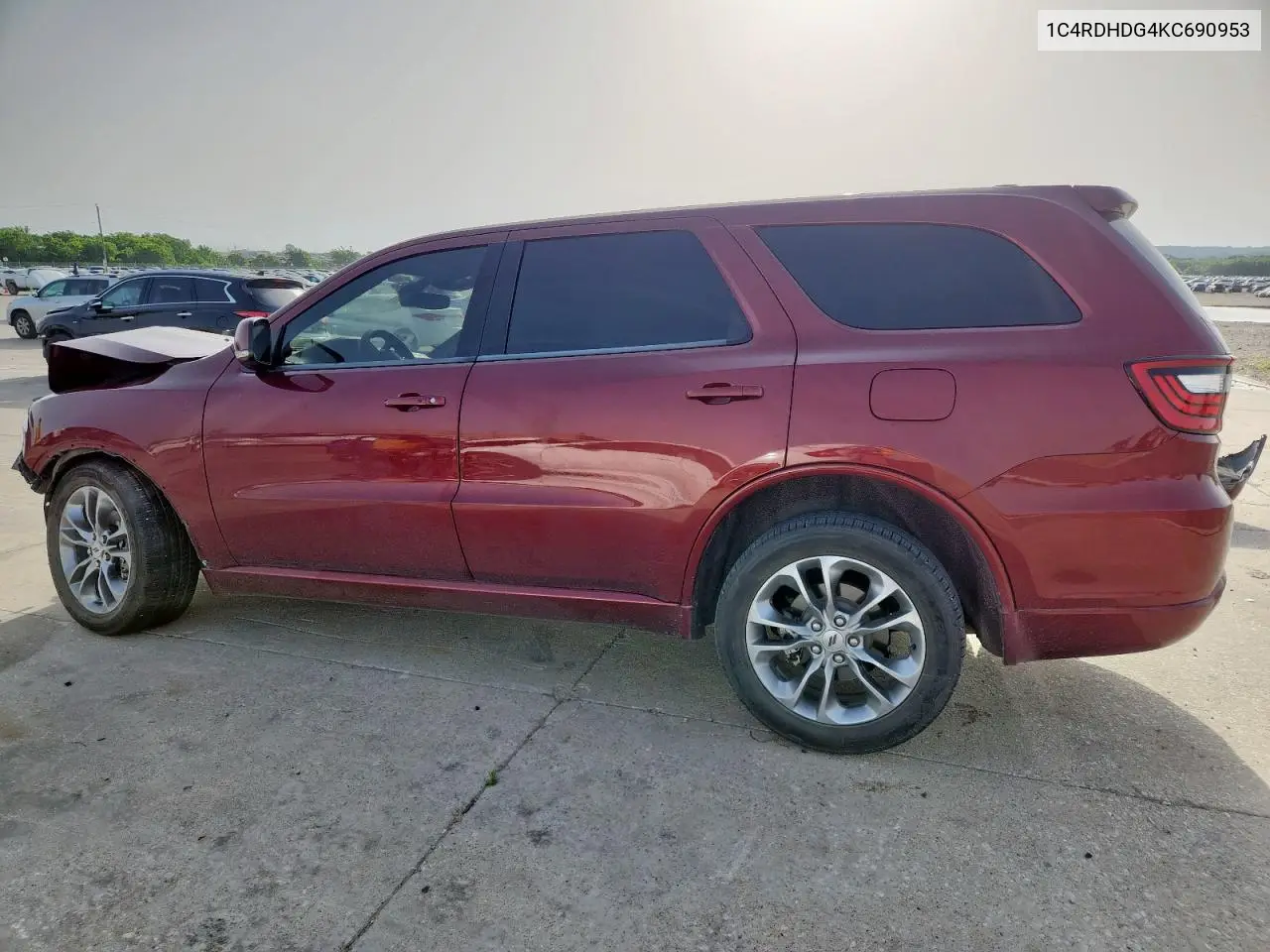 2019 Dodge Durango Gt VIN: 1C4RDHDG4KC690953 Lot: 57103035