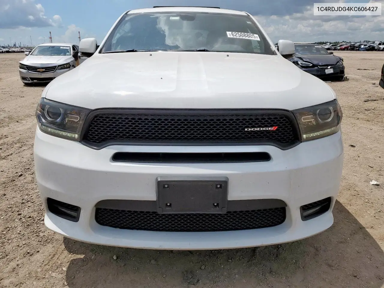 2019 Dodge Durango Gt VIN: 1C4RDJDG4KC606427 Lot: 62508805
