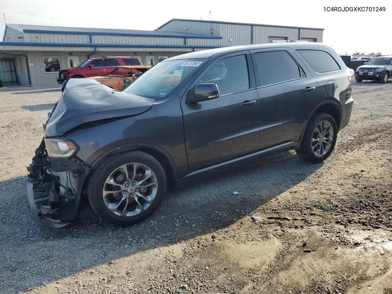 2019 Dodge Durango Gt VIN: 1C4RDJDGXKC701249 Lot: 65157865