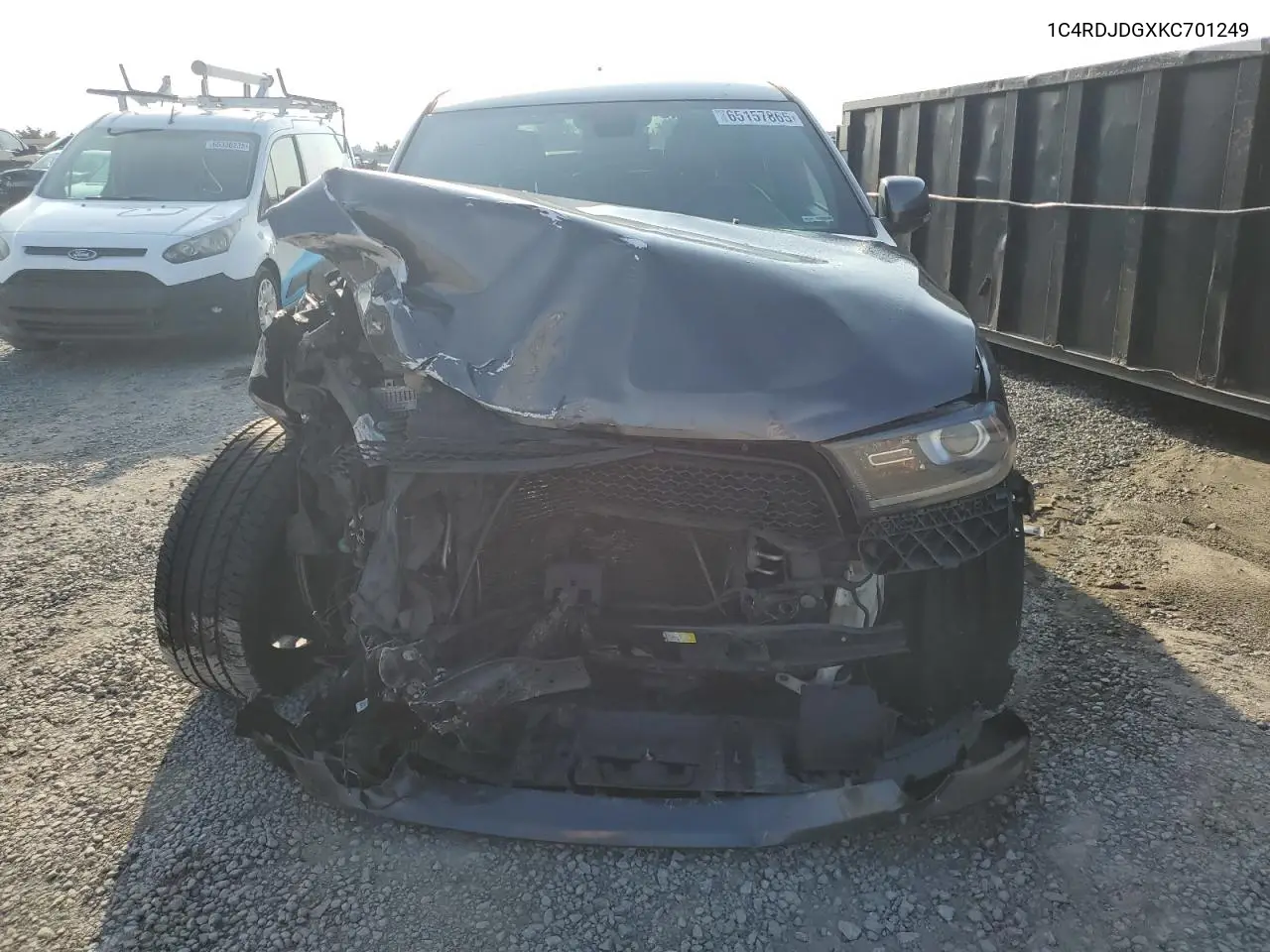 2019 Dodge Durango Gt VIN: 1C4RDJDGXKC701249 Lot: 65157865