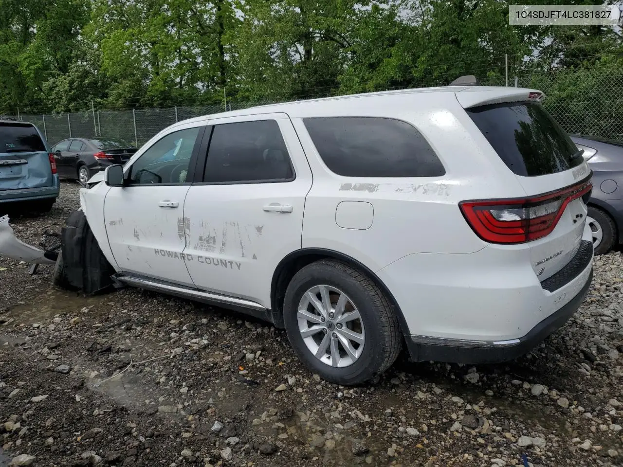 2020 Dodge Durango Ssv VIN: 1C4SDJFT4LC381827 Lot: 56859795