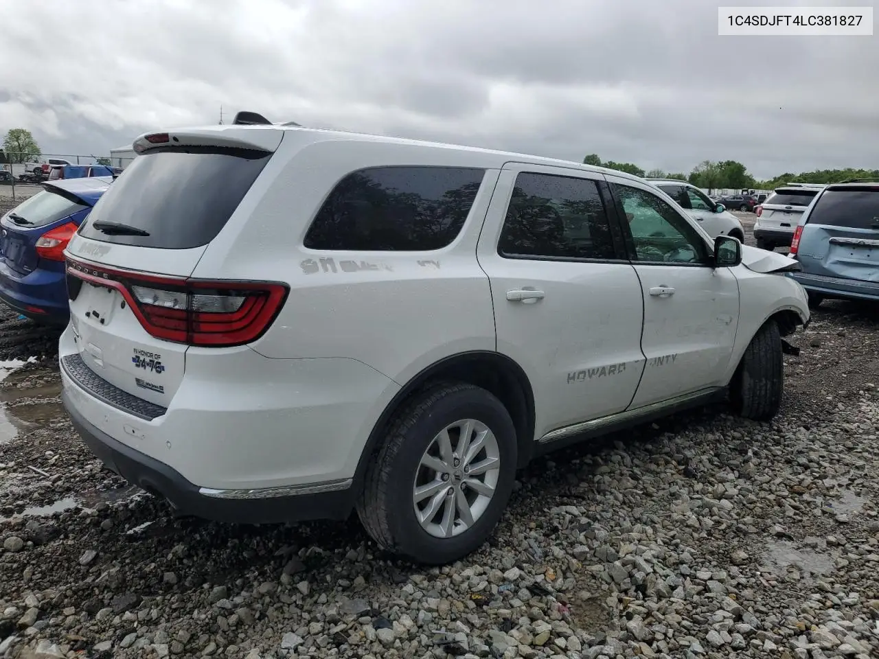 2020 Dodge Durango Ssv VIN: 1C4SDJFT4LC381827 Lot: 56859795