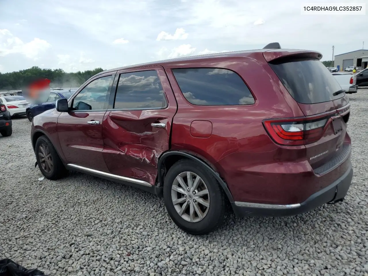 2020 Dodge Durango Sxt VIN: 1C4RDHAG9LC352857 Lot: 62466595