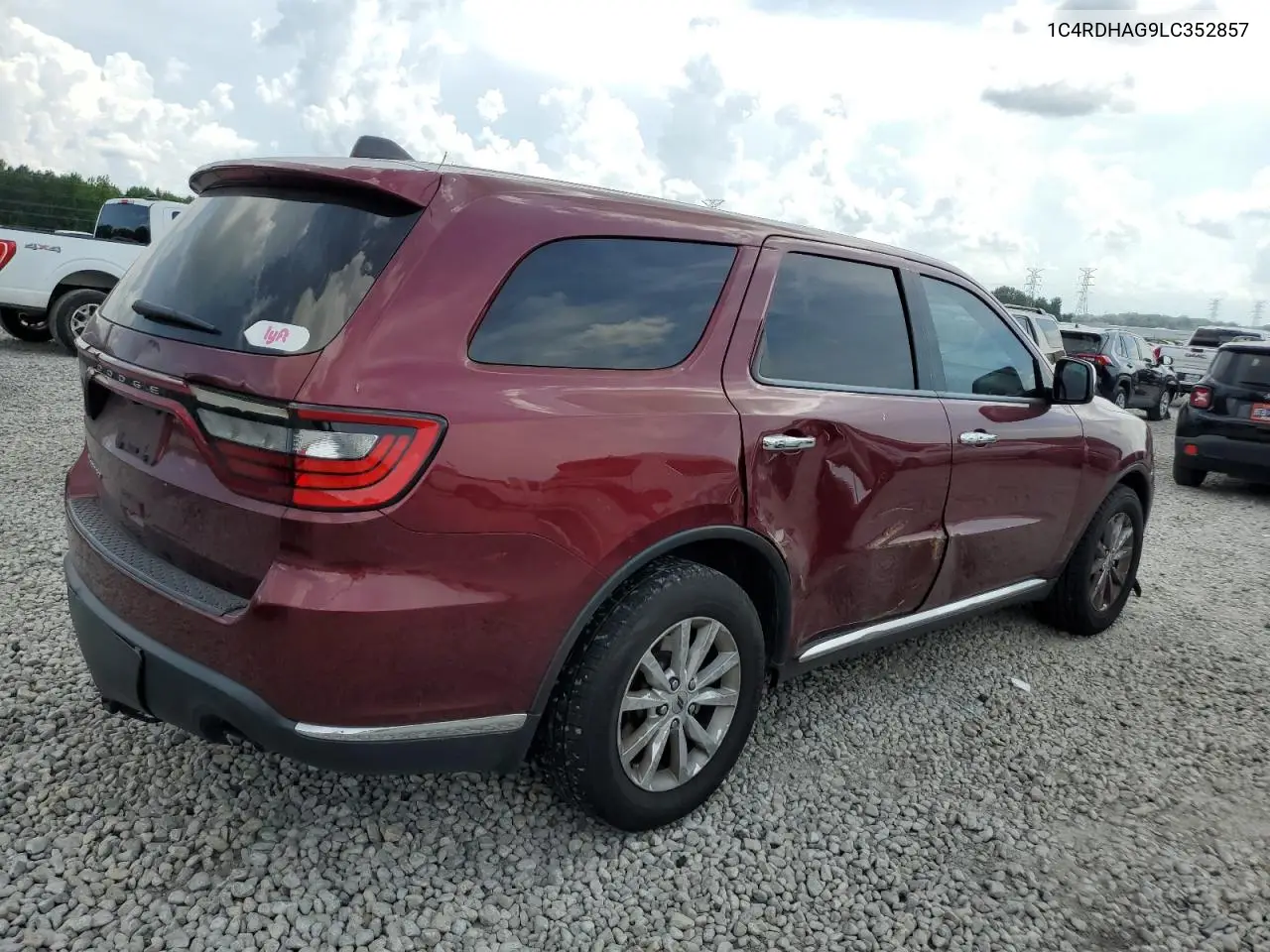 2020 Dodge Durango Sxt VIN: 1C4RDHAG9LC352857 Lot: 62466595