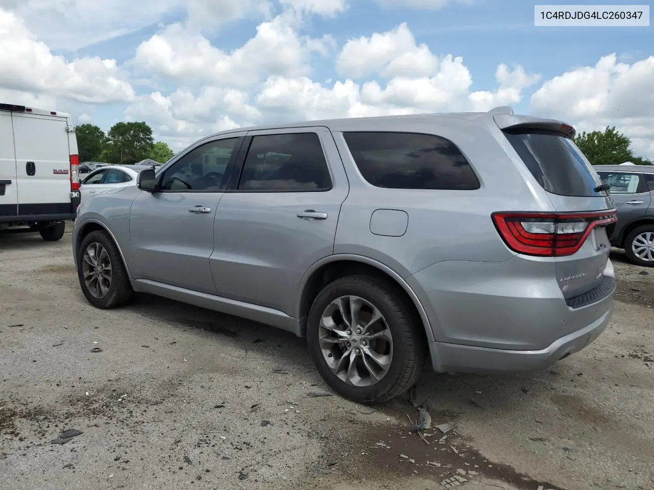 2020 Dodge Durango Gt VIN: 1C4RDJDG4LC260347 Lot: 62714365