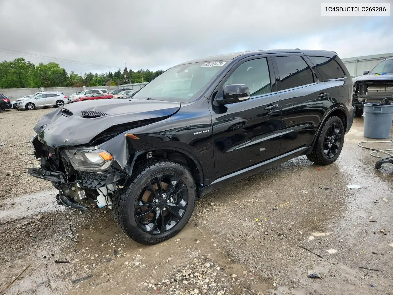 2020 Dodge Durango R/T VIN: 1C4SDJCT0LC269286 Lot: 62780475