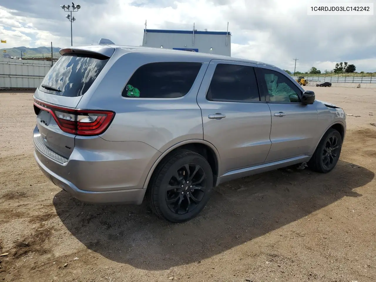 2020 Dodge Durango Gt VIN: 1C4RDJDG3LC142242 Lot: 62962415