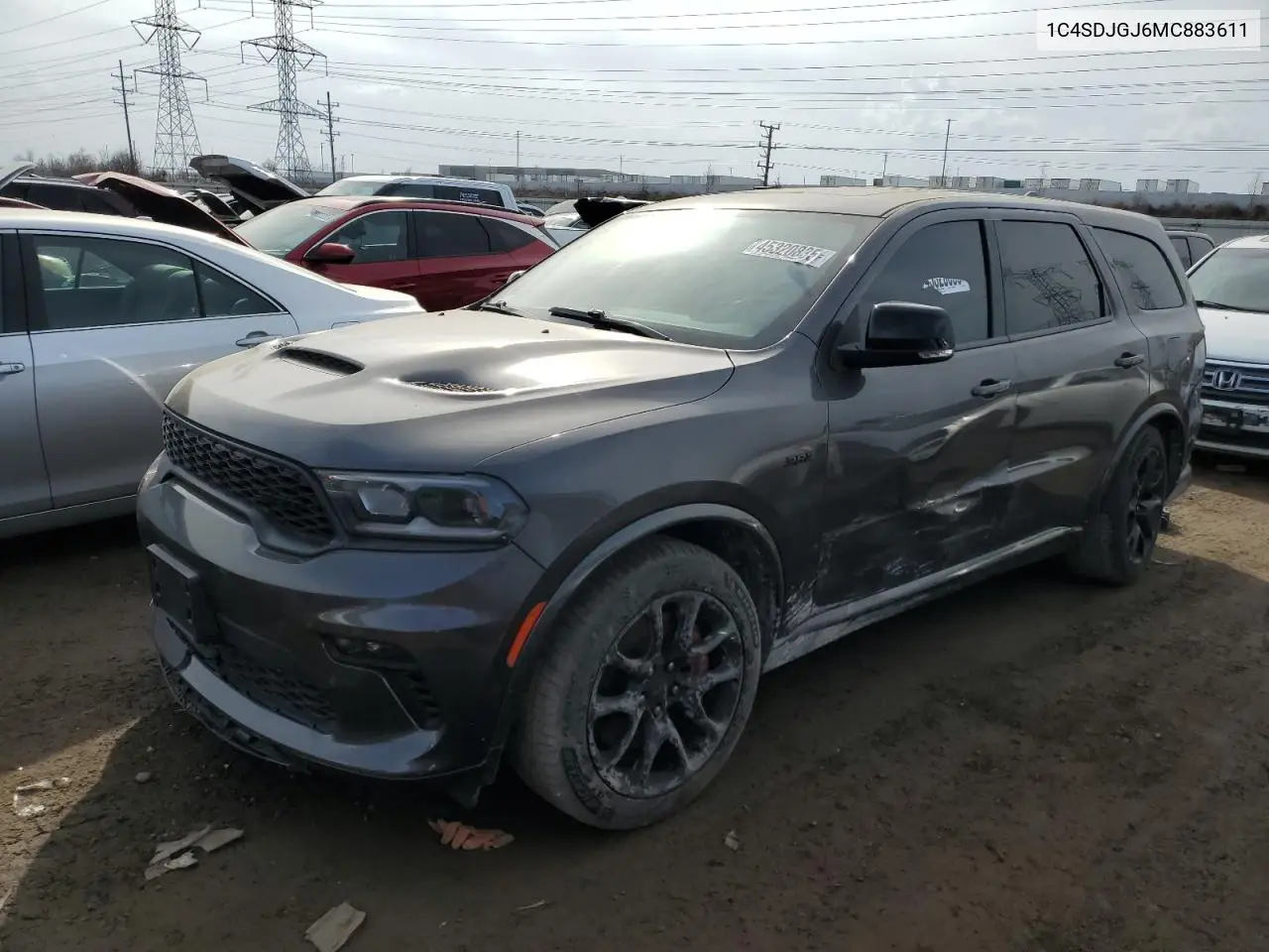 2021 Dodge Durango Srt 392 VIN: 1C4SDJGJ6MC883611 Lot: 45320835