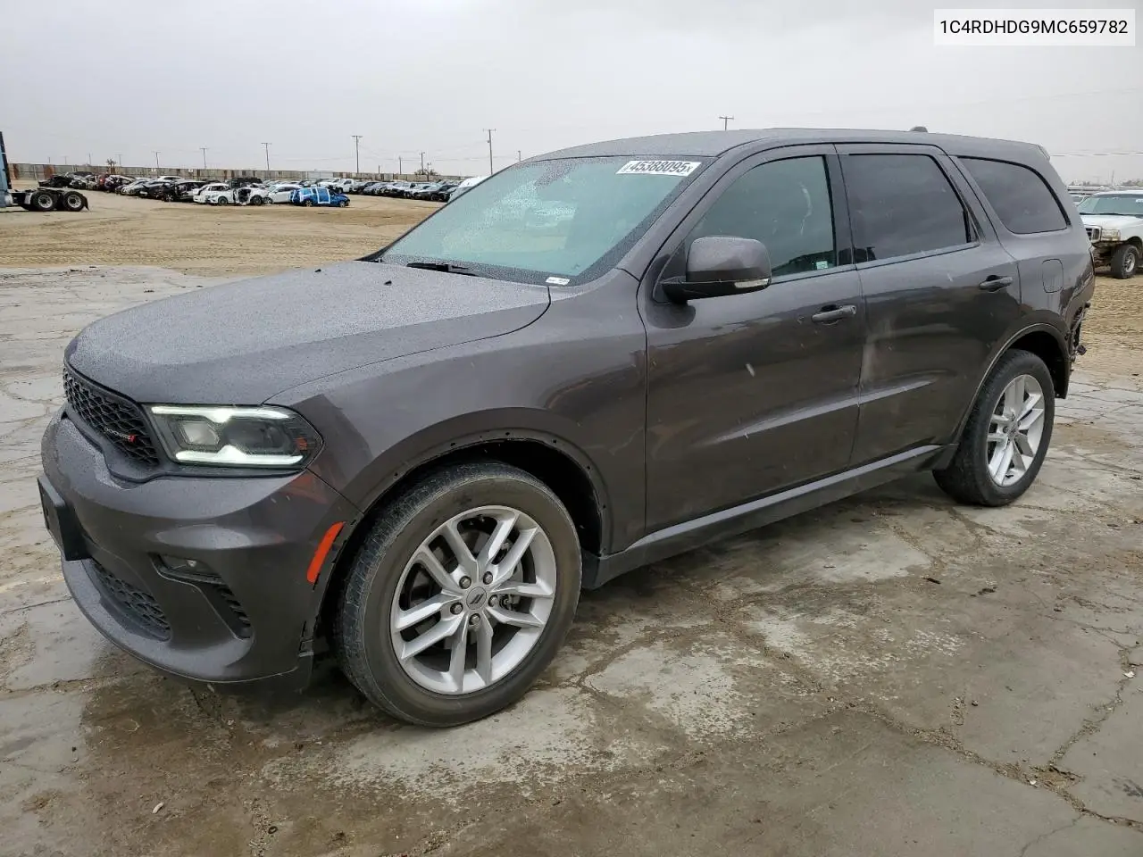 2021 Dodge Durango Gt VIN: 1C4RDHDG9MC659782 Lot: 45388095
