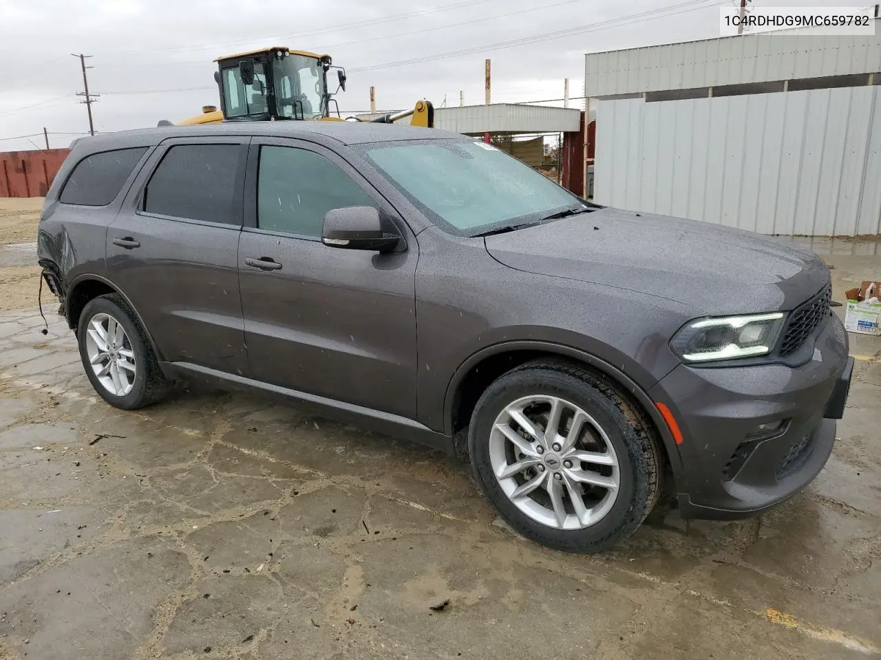 2021 Dodge Durango Gt VIN: 1C4RDHDG9MC659782 Lot: 45388095