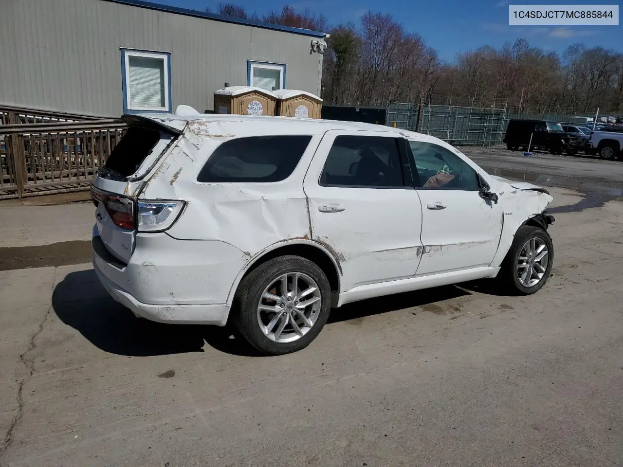2021 Dodge Durango R/T VIN: 1C4SDJCT7MC885844 Lot: 51383345