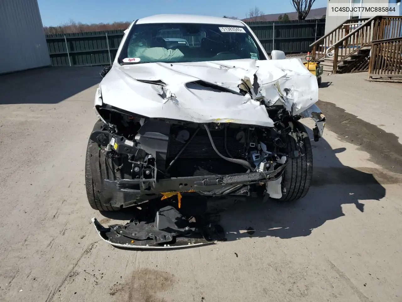 2021 Dodge Durango R/T VIN: 1C4SDJCT7MC885844 Lot: 51383345