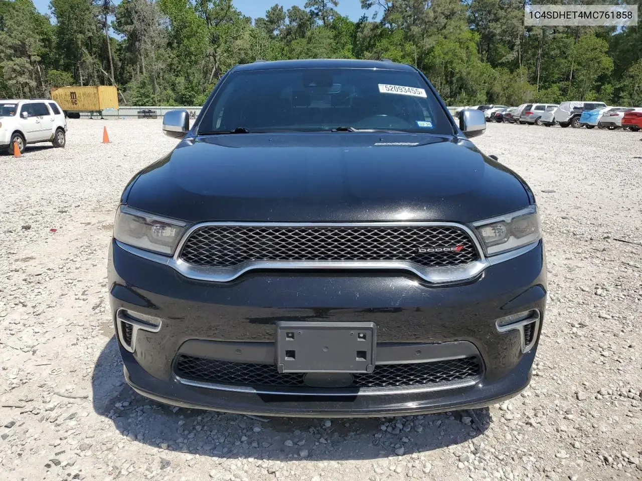 2021 Dodge Durango Citadel VIN: 1C4SDHET4MC761858 Lot: 52093455