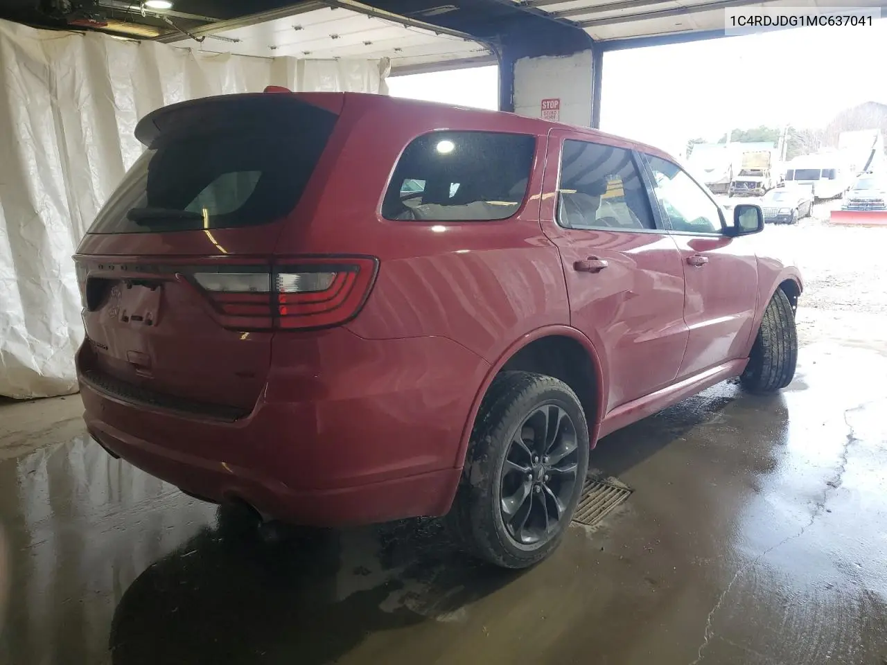 2021 Dodge Durango Gt VIN: 1C4RDJDG1MC637041 Lot: 52480925