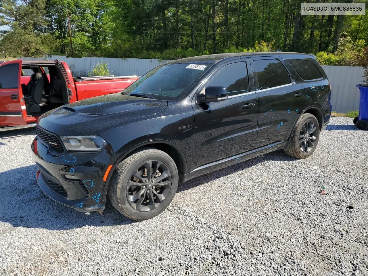 2021 Dodge Durango R/T VIN: 1C4SDJCT6MC885835 Lot: 52768175
