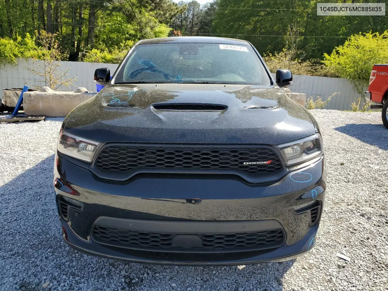2021 Dodge Durango R/T VIN: 1C4SDJCT6MC885835 Lot: 52768175