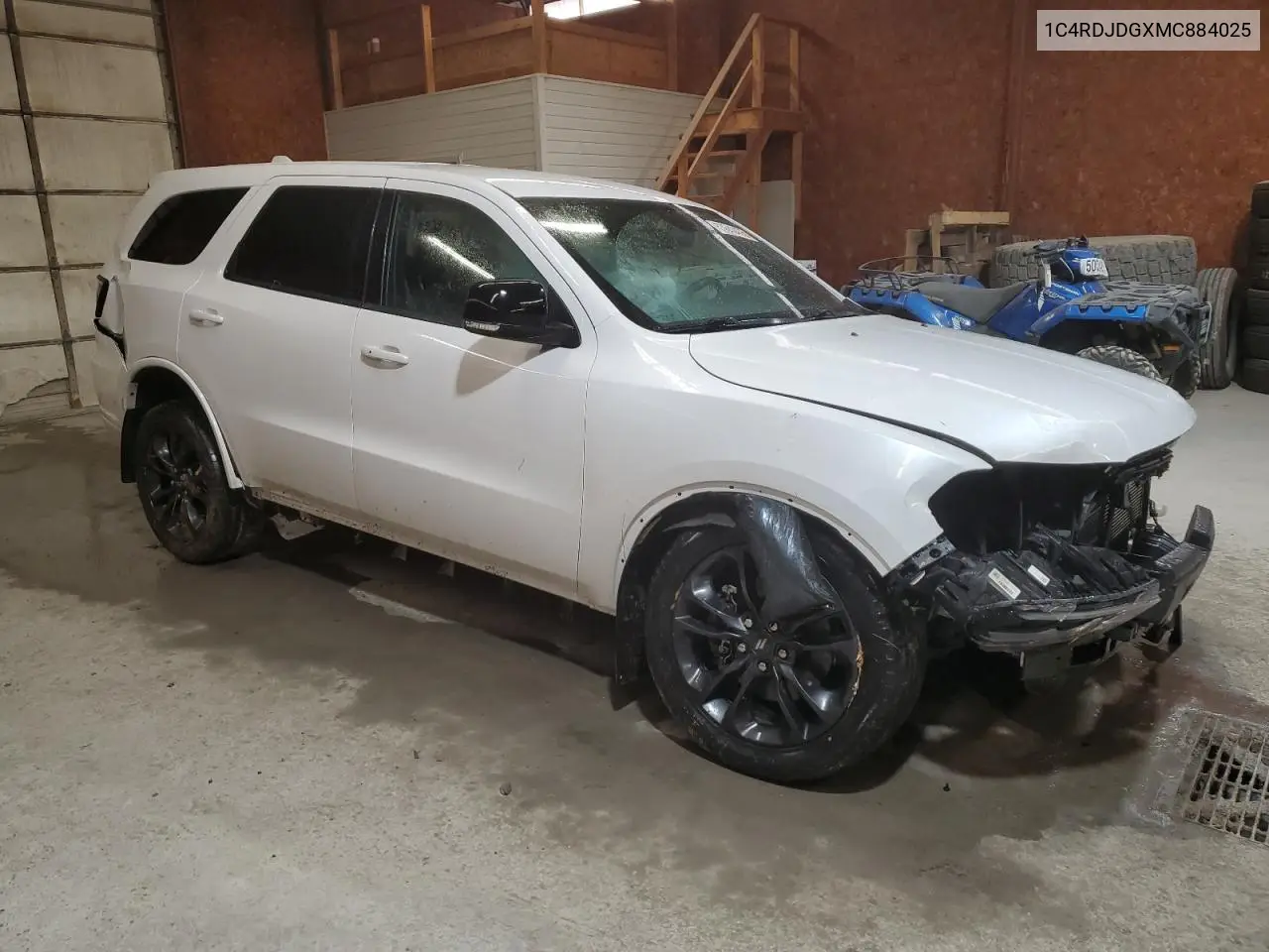 2021 Dodge Durango Gt VIN: 1C4RDJDGXMC884025 Lot: 53648455