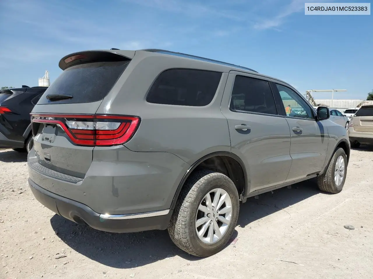 2021 Dodge Durango Sxt VIN: 1C4RDJAG1MC523383 Lot: 55673275