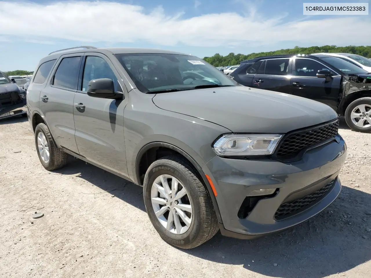 2021 Dodge Durango Sxt VIN: 1C4RDJAG1MC523383 Lot: 55673275