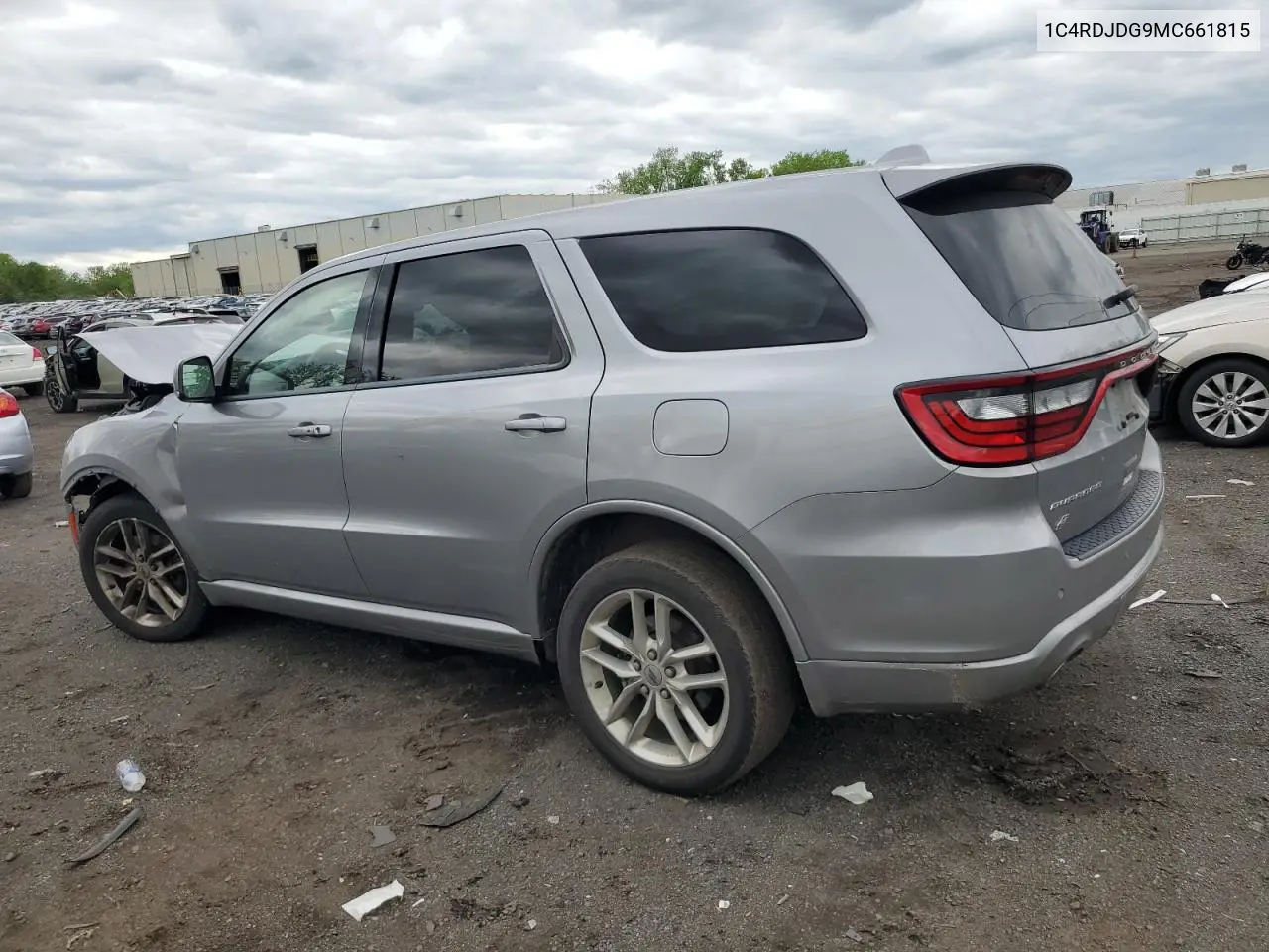 2021 Dodge Durango Gt VIN: 1C4RDJDG9MC661815 Lot: 56139325