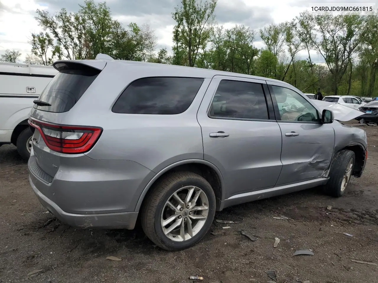 2021 Dodge Durango Gt VIN: 1C4RDJDG9MC661815 Lot: 56139325