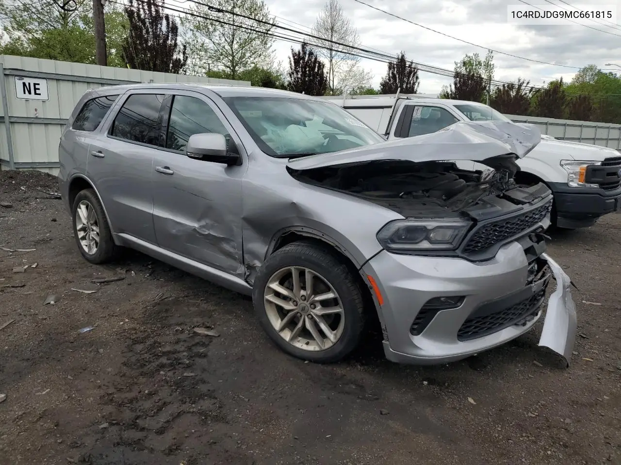2021 Dodge Durango Gt VIN: 1C4RDJDG9MC661815 Lot: 56139325