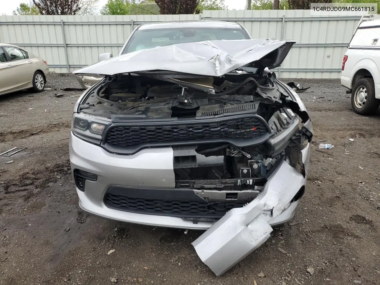 2021 Dodge Durango Gt VIN: 1C4RDJDG9MC661815 Lot: 56139325