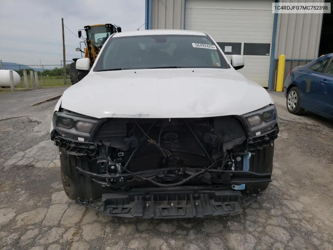 2021 Dodge Durango Pursuit VIN: 1C4RDJFG7MC752398 Lot: 56492425