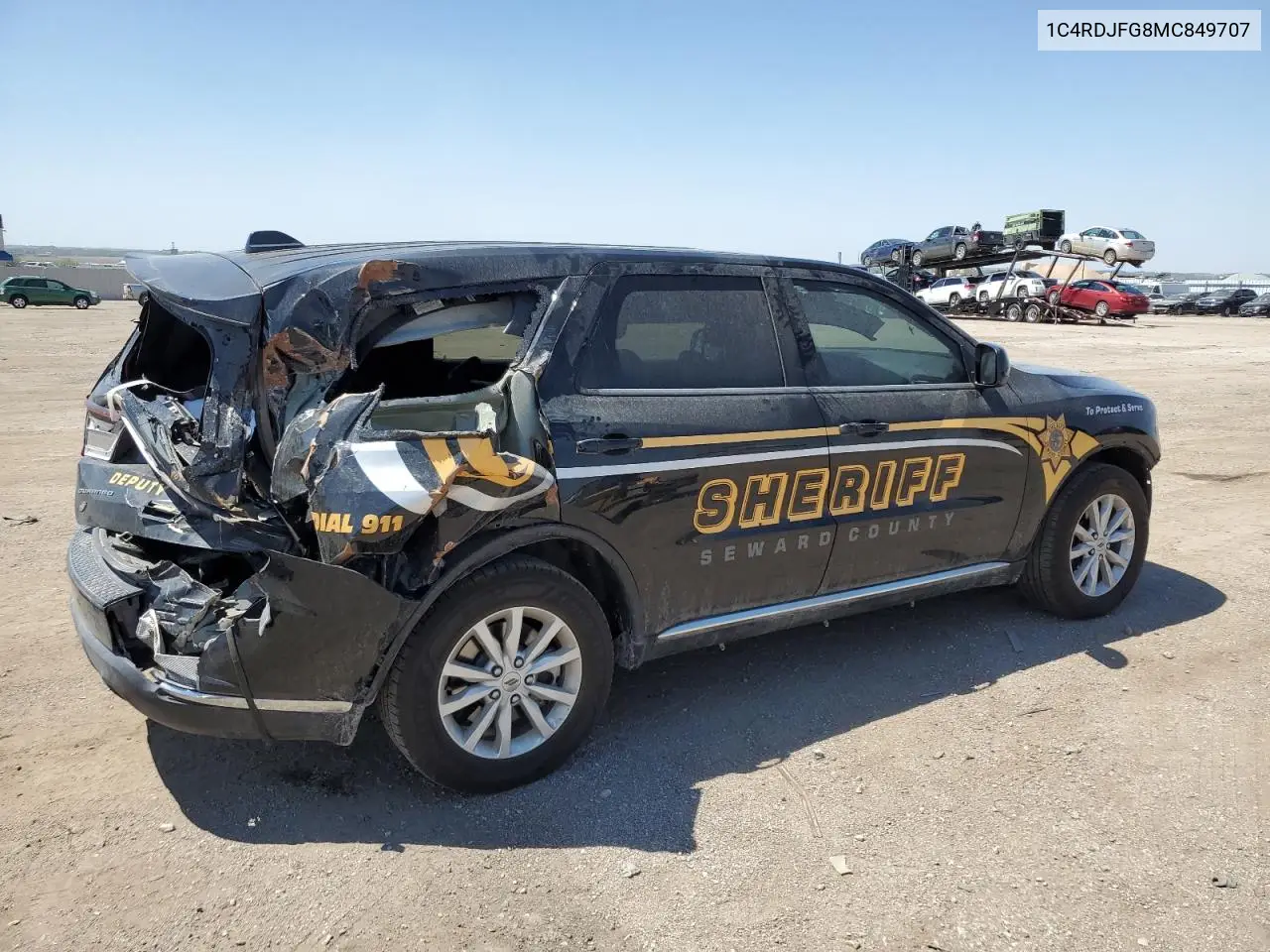 2021 Dodge Durango Pursuit VIN: 1C4RDJFG8MC849707 Lot: 56694945