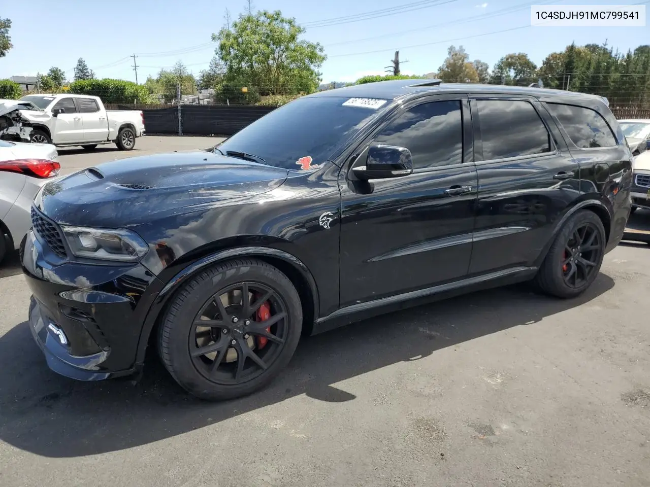 2021 Dodge Durango Srt Hellcat VIN: 1C4SDJH91MC799541 Lot: 56718825