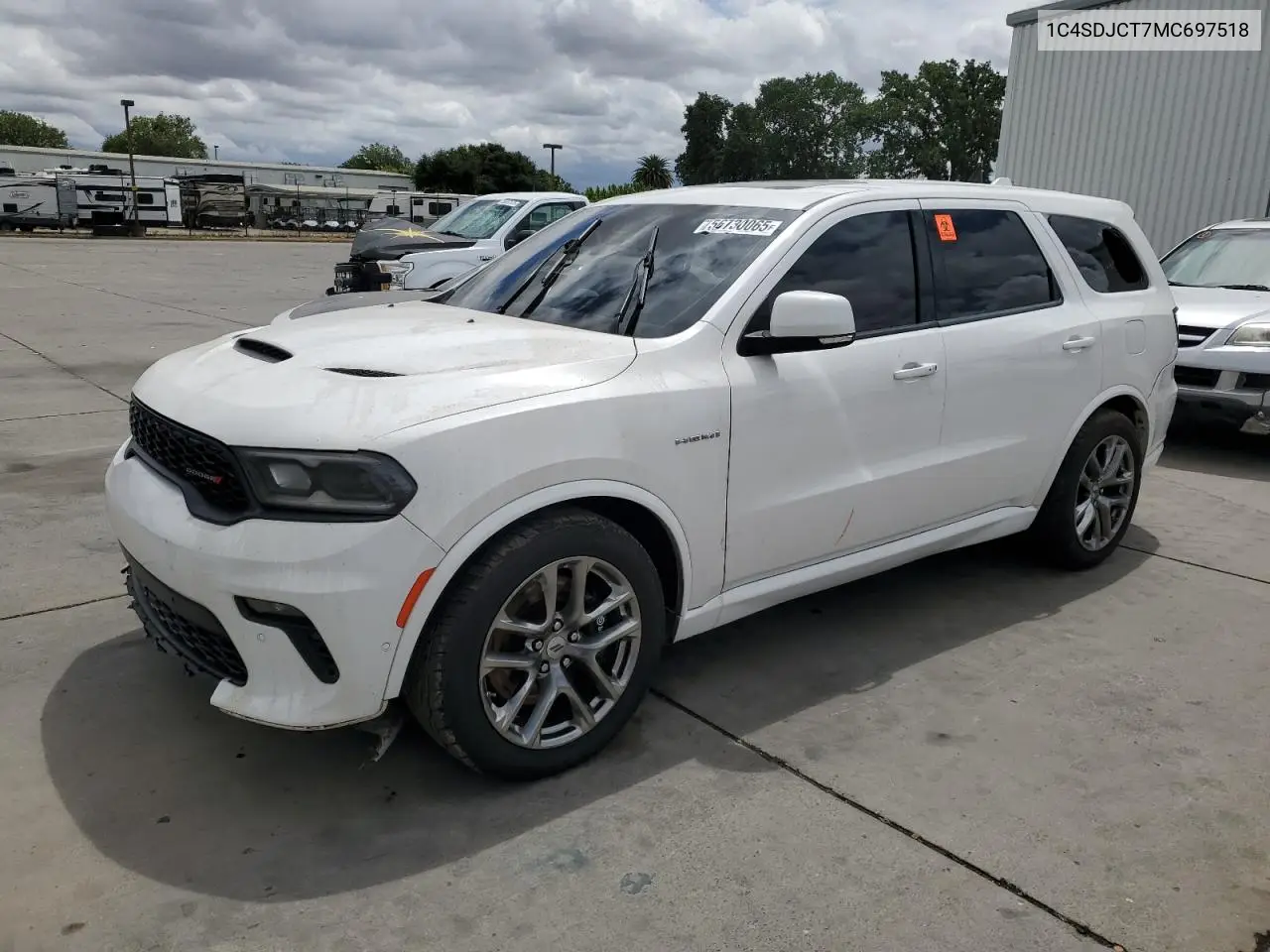 2021 Dodge Durango R/T VIN: 1C4SDJCT7MC697518 Lot: 56730065