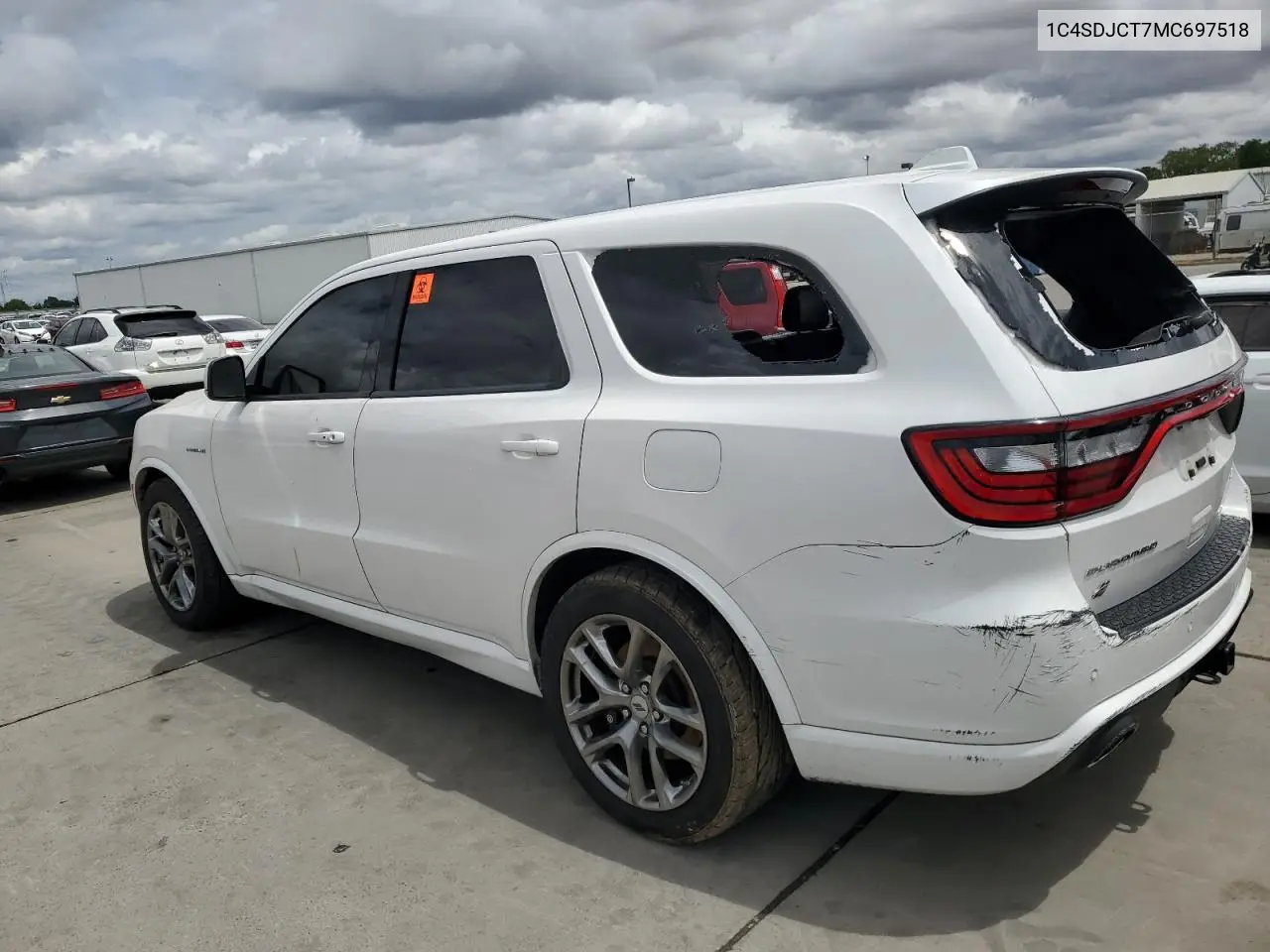 2021 Dodge Durango R/T VIN: 1C4SDJCT7MC697518 Lot: 56730065