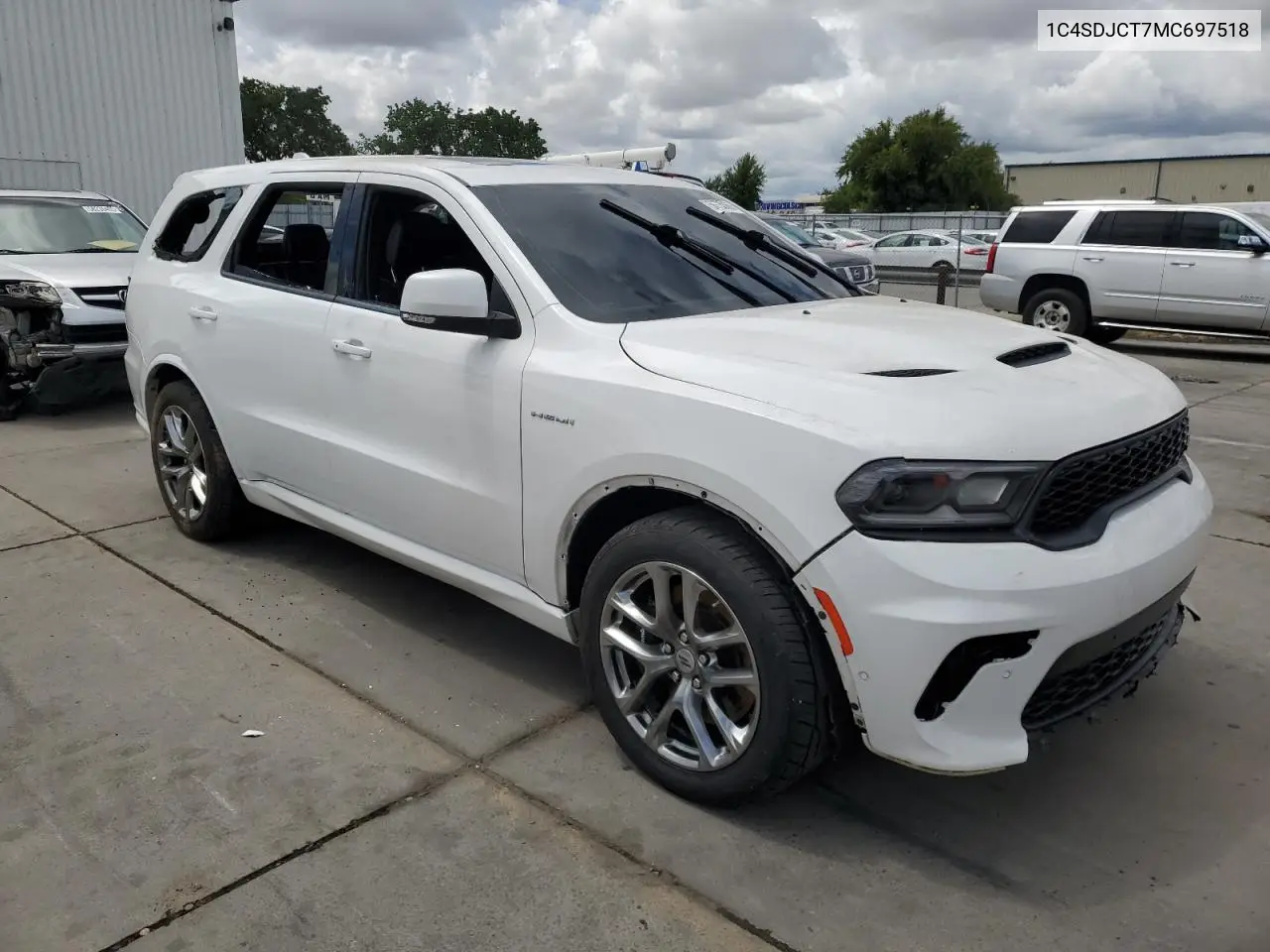 2021 Dodge Durango R/T VIN: 1C4SDJCT7MC697518 Lot: 56730065